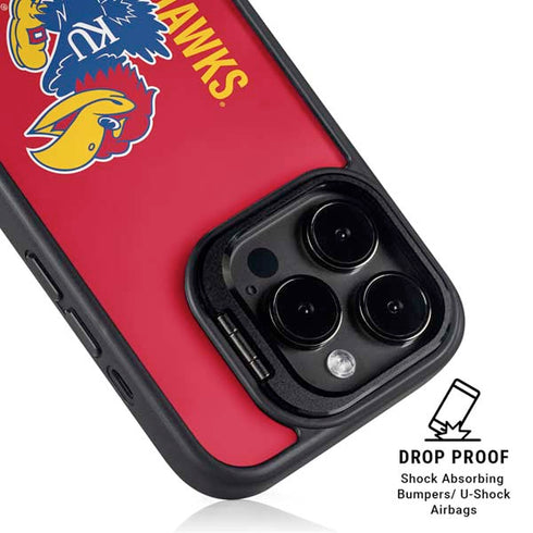 University of Kansas Jayhawks KU iPhone 14 Pro Kickstand Case